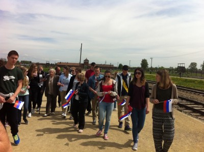 The DCG students in Auschwitz